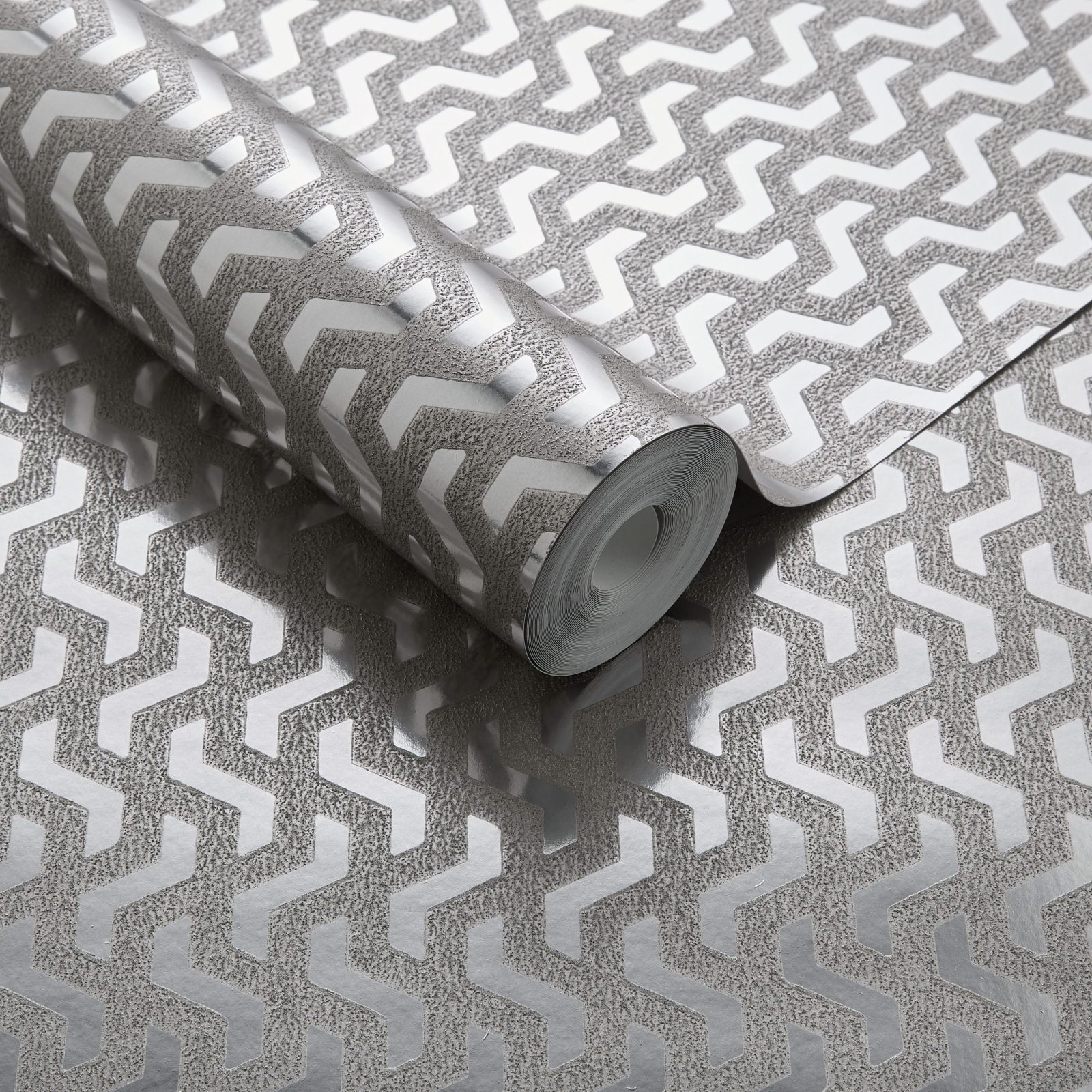 metalizat Rattan, Chamomile Silver Luxury Foil, 1838 Wallcoverings, 5.3mp / rola 3
