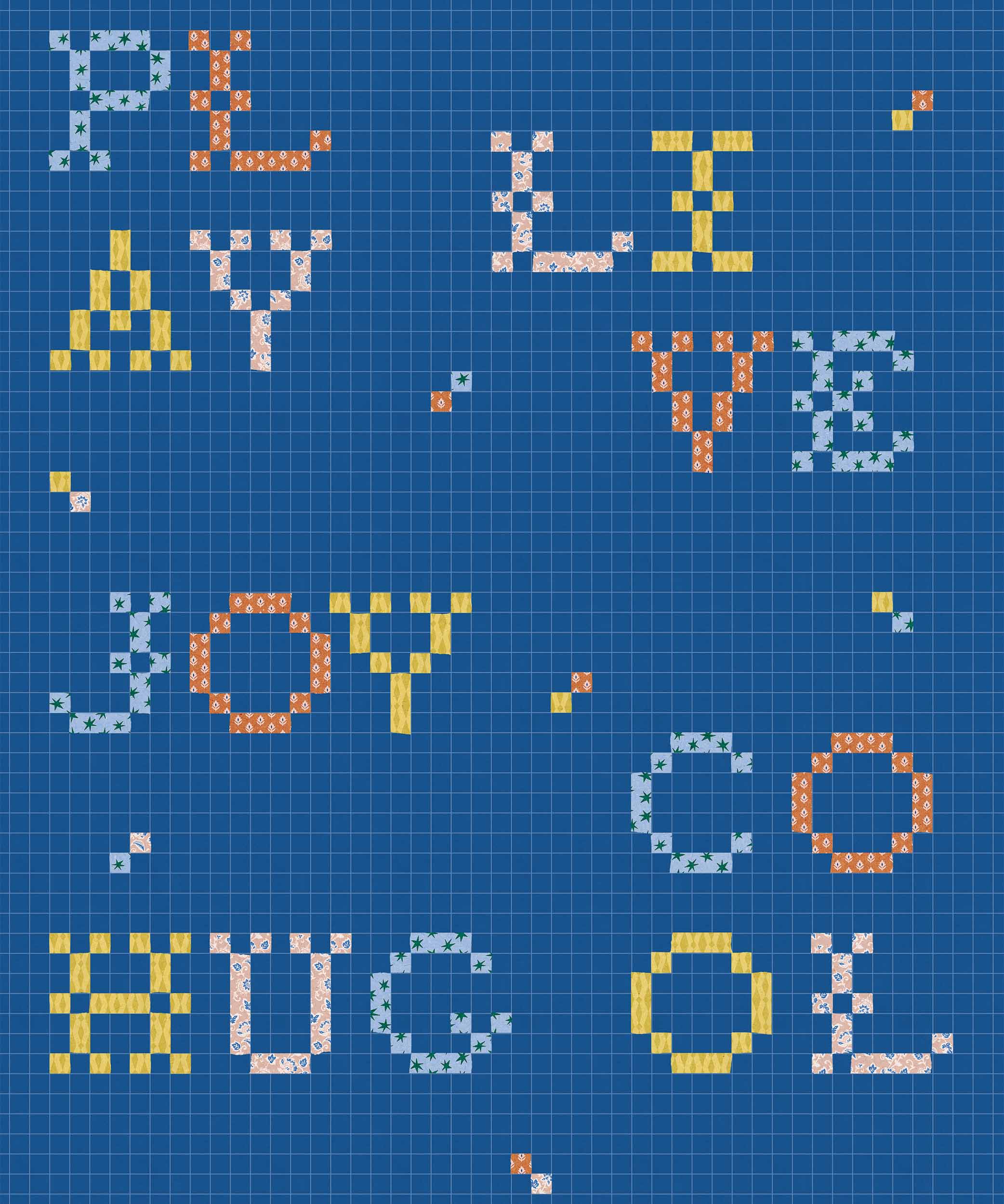 Wordplay, Indigo, Coordonne, 5mp / rola