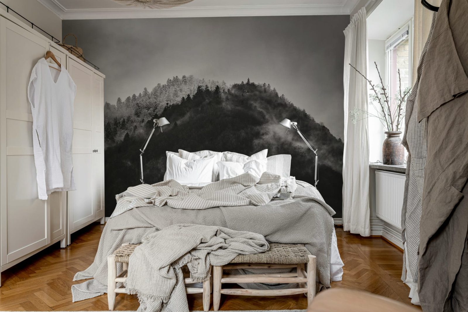 Foggy Mountain, Black & White, Rebel Walls 3