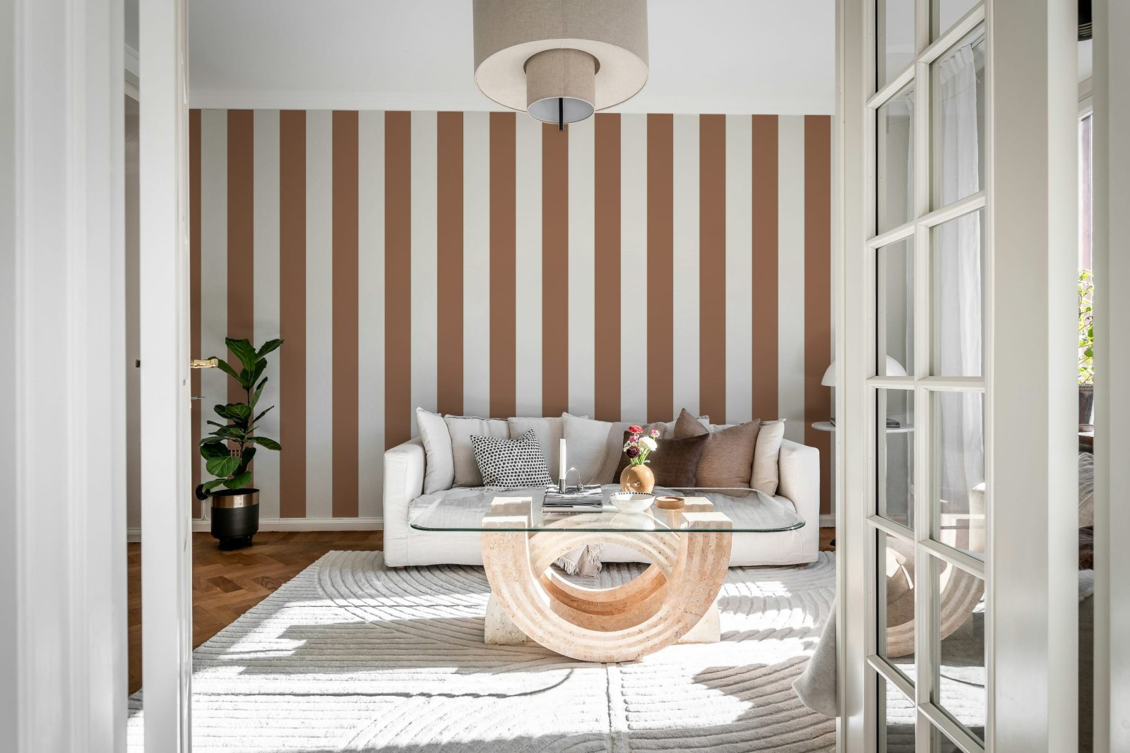 Happy Stripes, Mocha Mousse, Rebel Walls 2