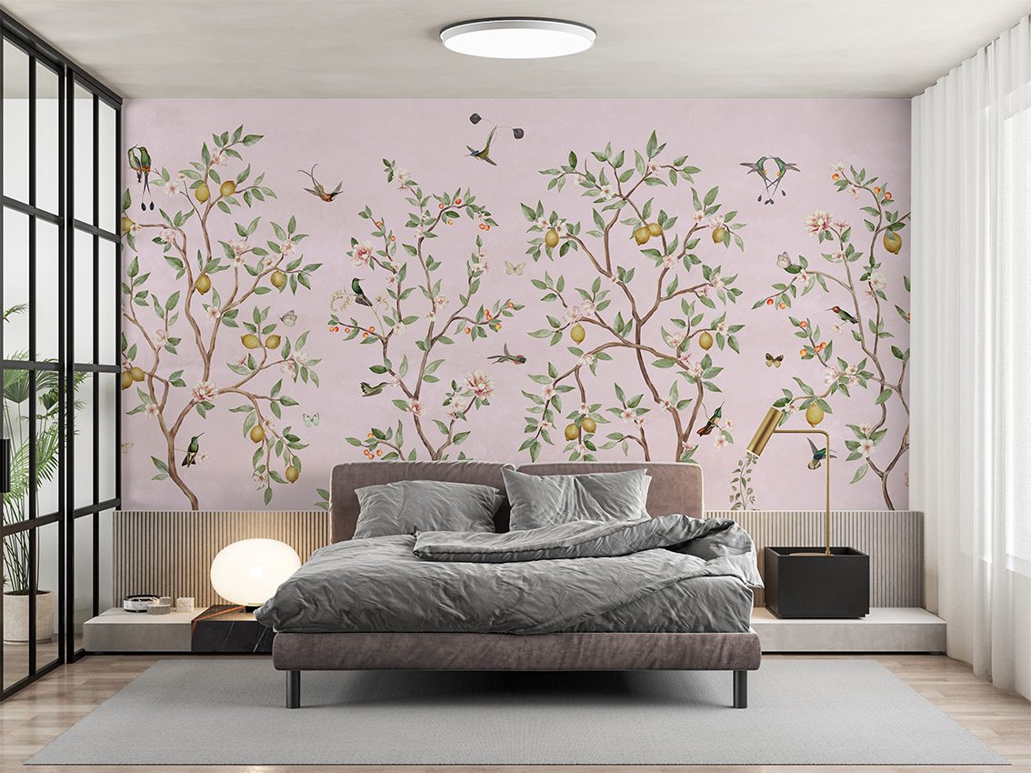 Lemon Tree Chinoiserie - Pink, Sir Edward 2