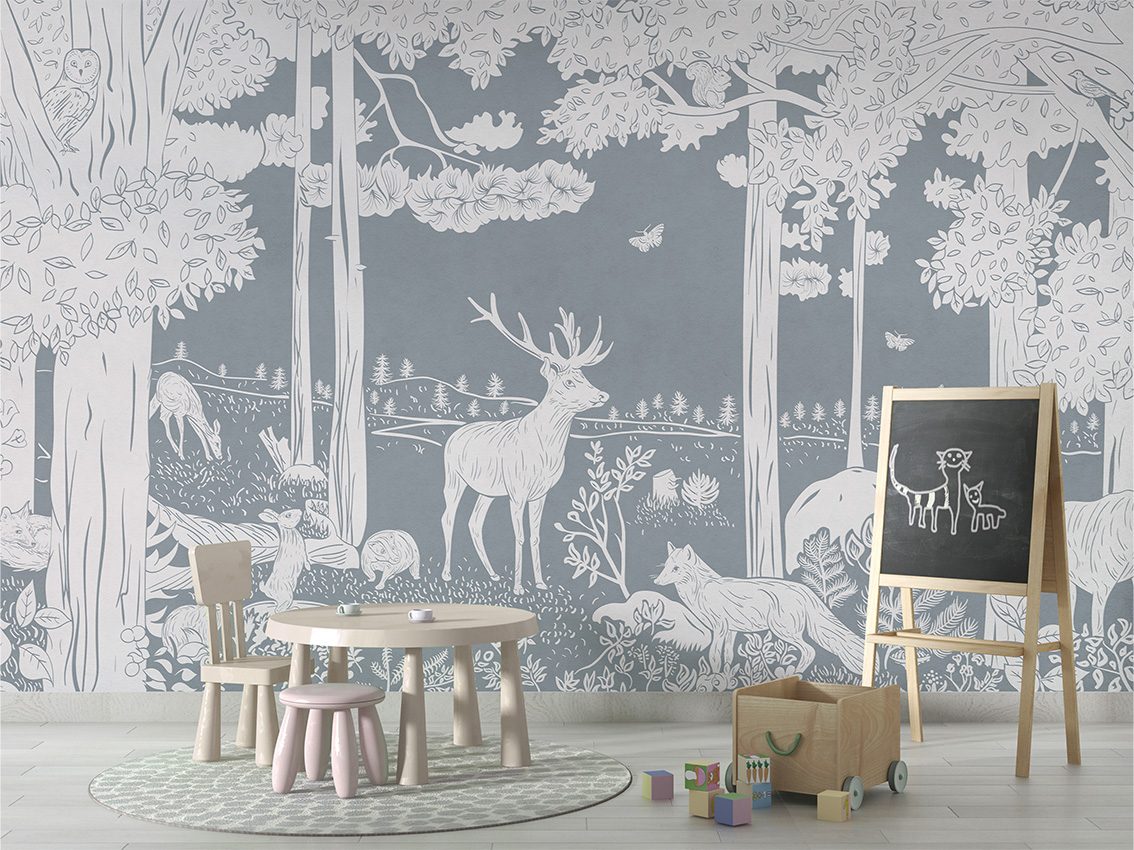 Monochrome Forest - Blue, Kikki Belle 4