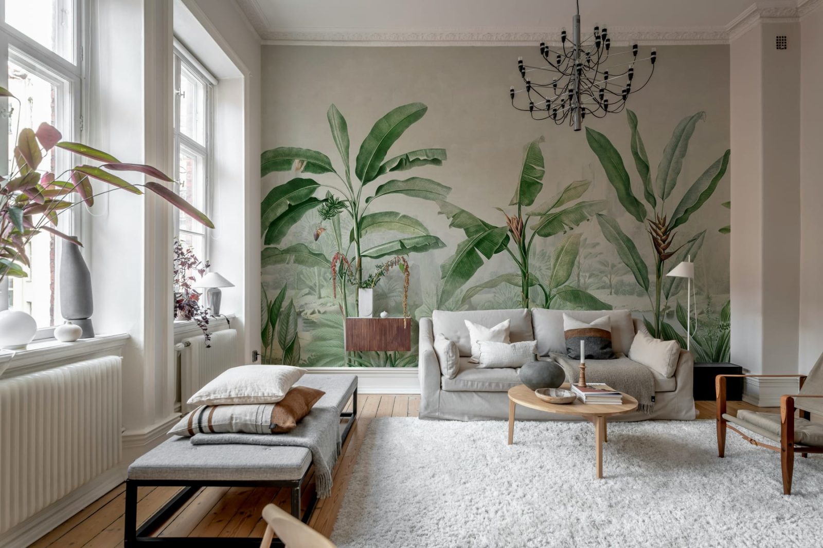 Tropical Palms, Green, Rebel Walls 3