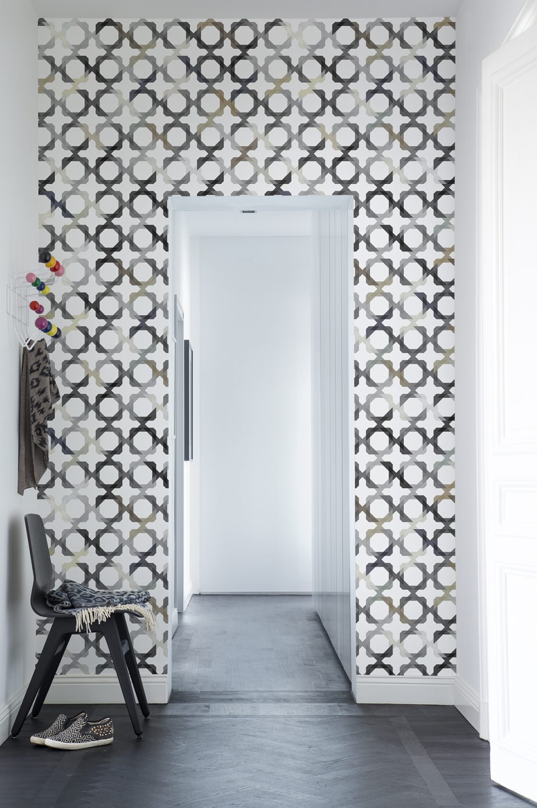 Patchwork Play, Grey, repetitiv, Rebel Walls 2