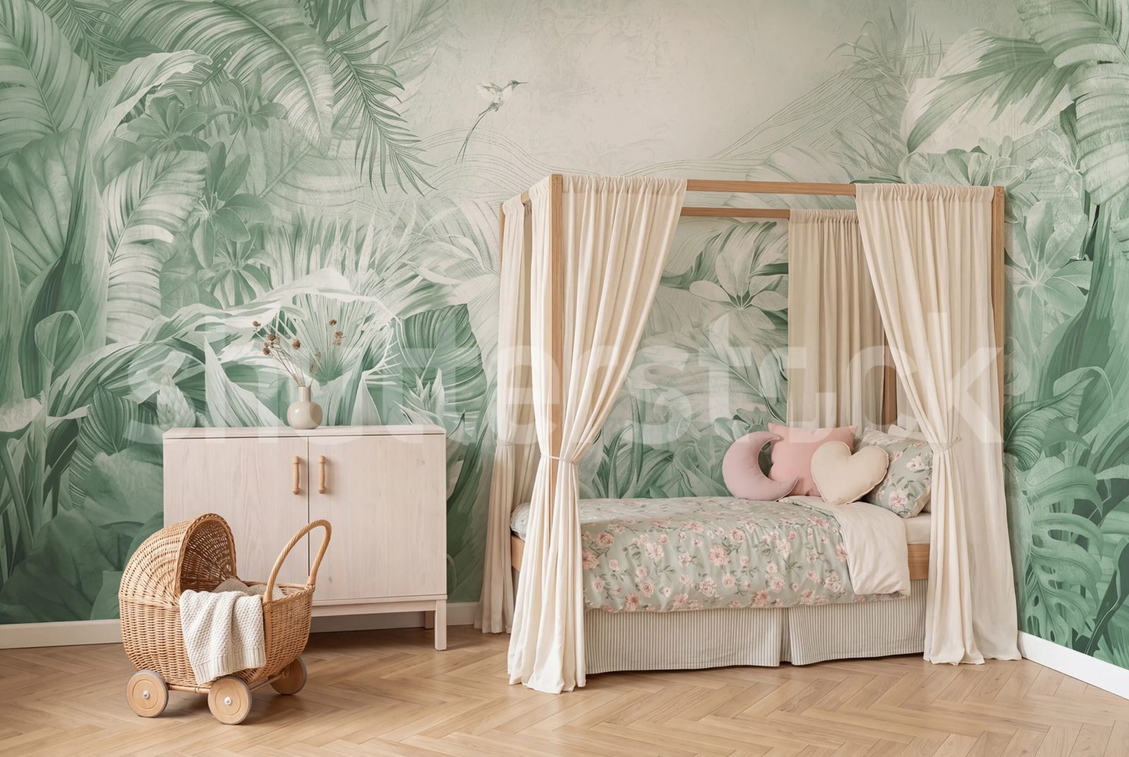 Jungle Plants, Green, Rebel Walls 2