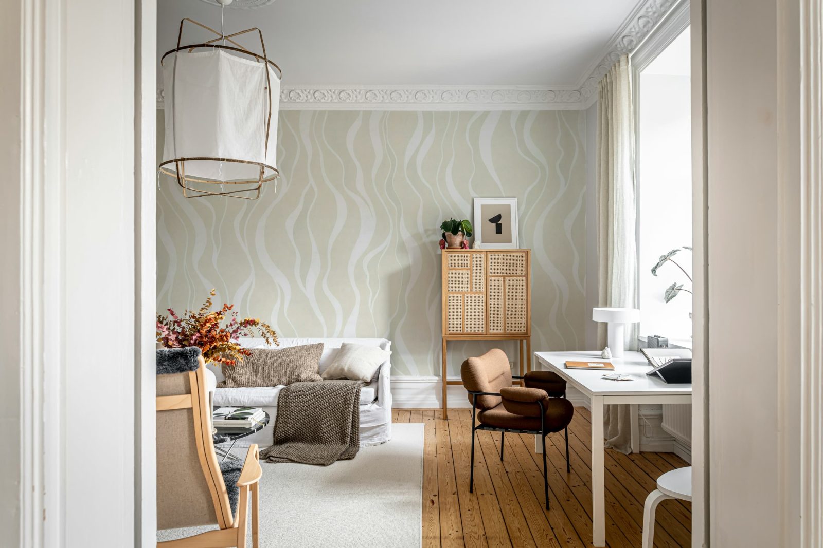 Gentle Lines, Beige, Rebel Walls 3