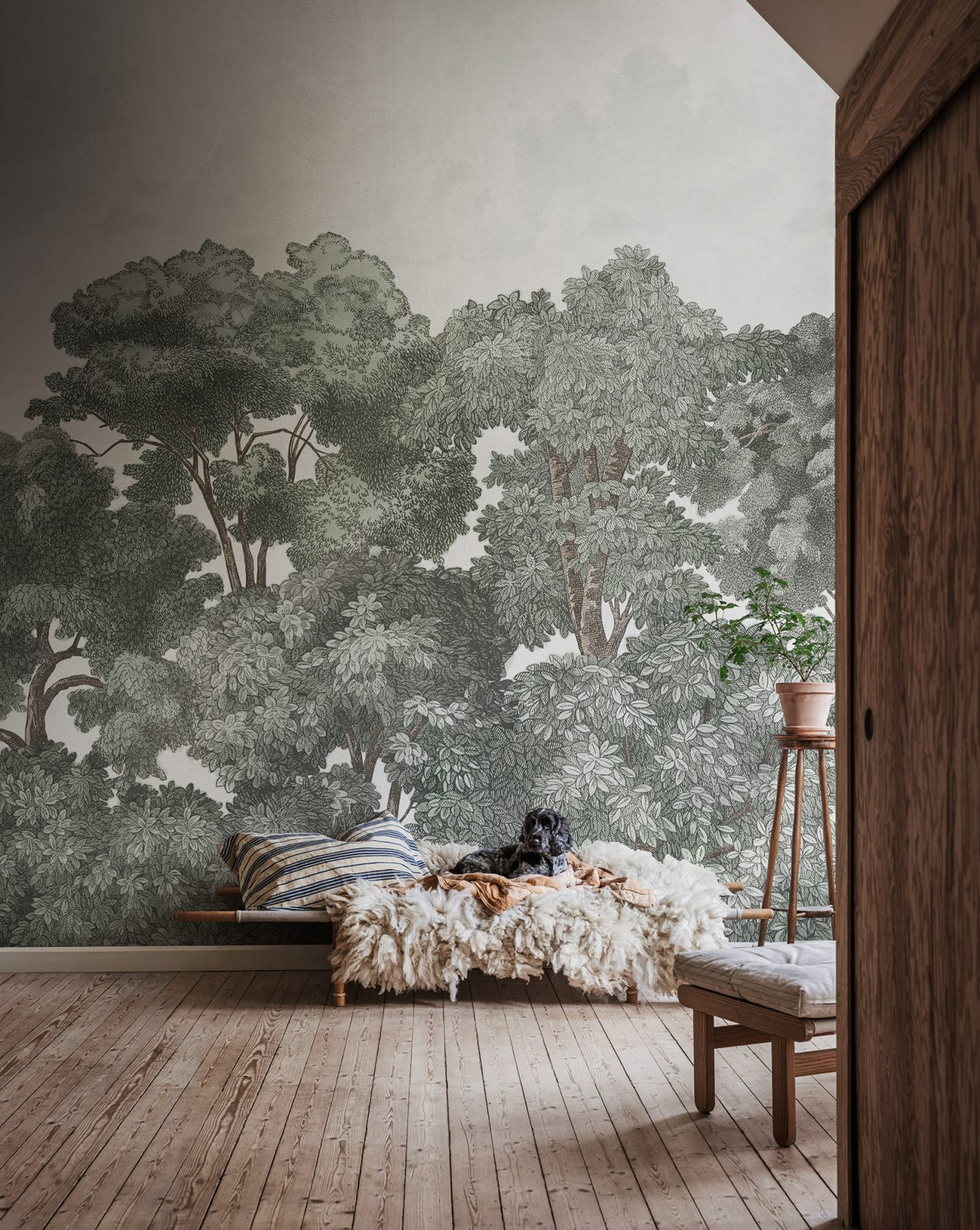 Bellewood Clouds, Blue Vintage, Rebel Walls 3