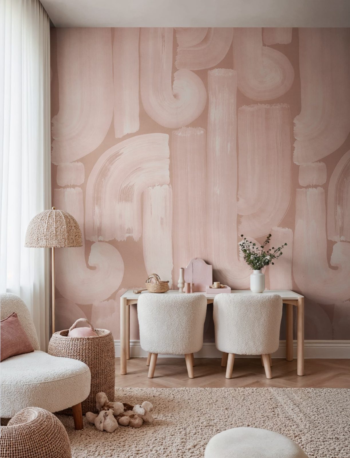 Smooth Brush, Pink, Rebel Walls 2