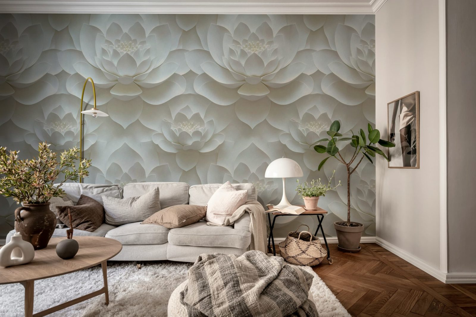 Lotus Dream, White, Rebel Walls 2