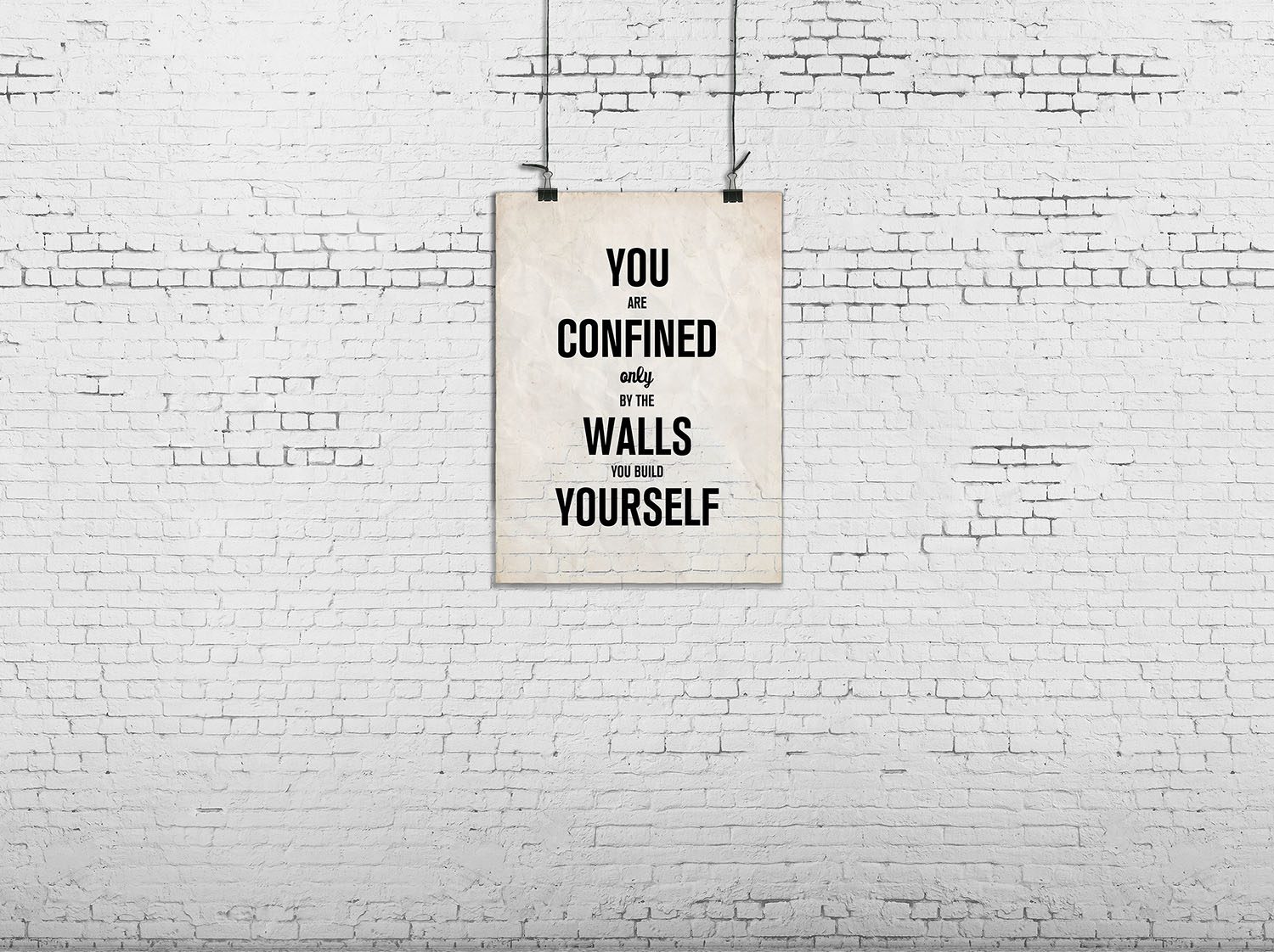 Poster, Brick Wall, Rebel Walls