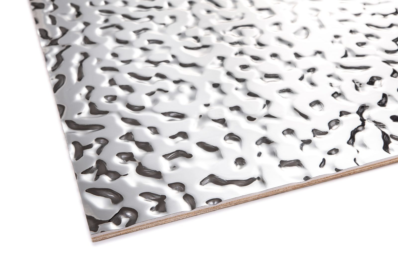 Panou decorativ metalizat JP-19, Metallic Mirrored Silver, 280 x 120 x 0.9 cm, JP Decor