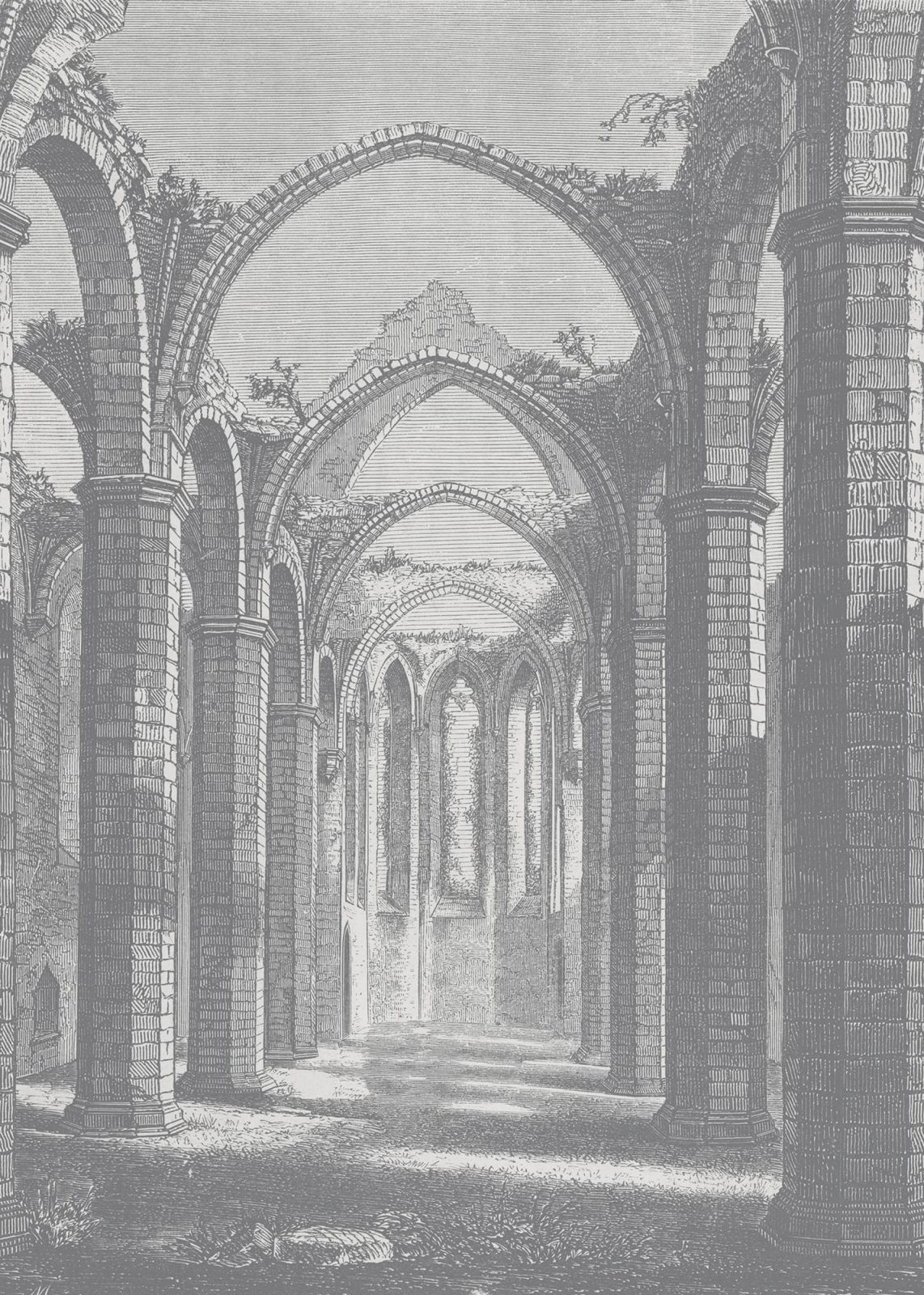 Gothic Arches, Grey, Rebel Walls