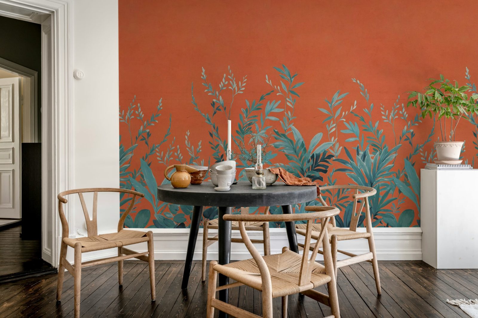 Jungle Meadow, Orange, Rebel Walls 3