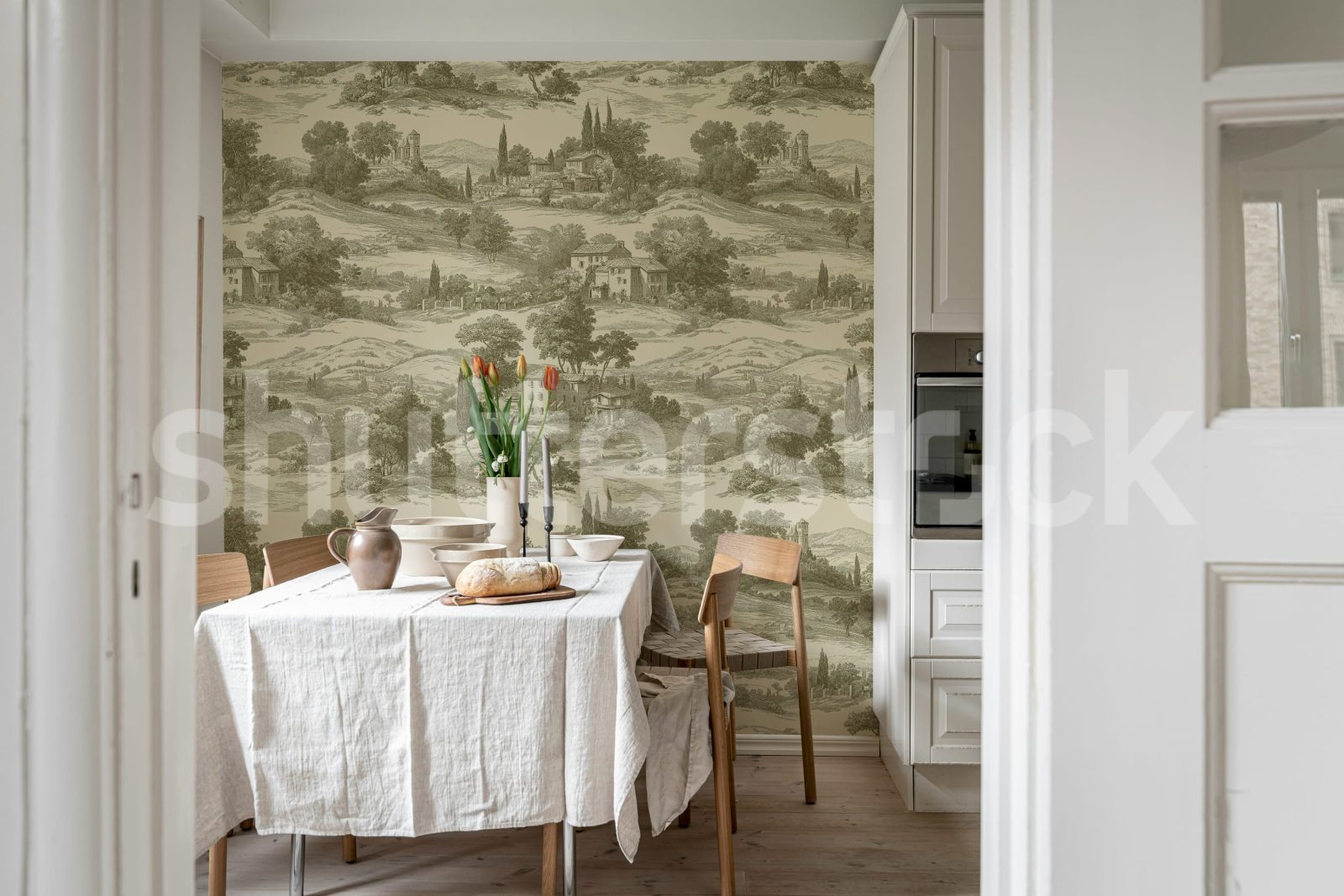 Countryside Toile, Cotswold Cream, Rebel Walls 3