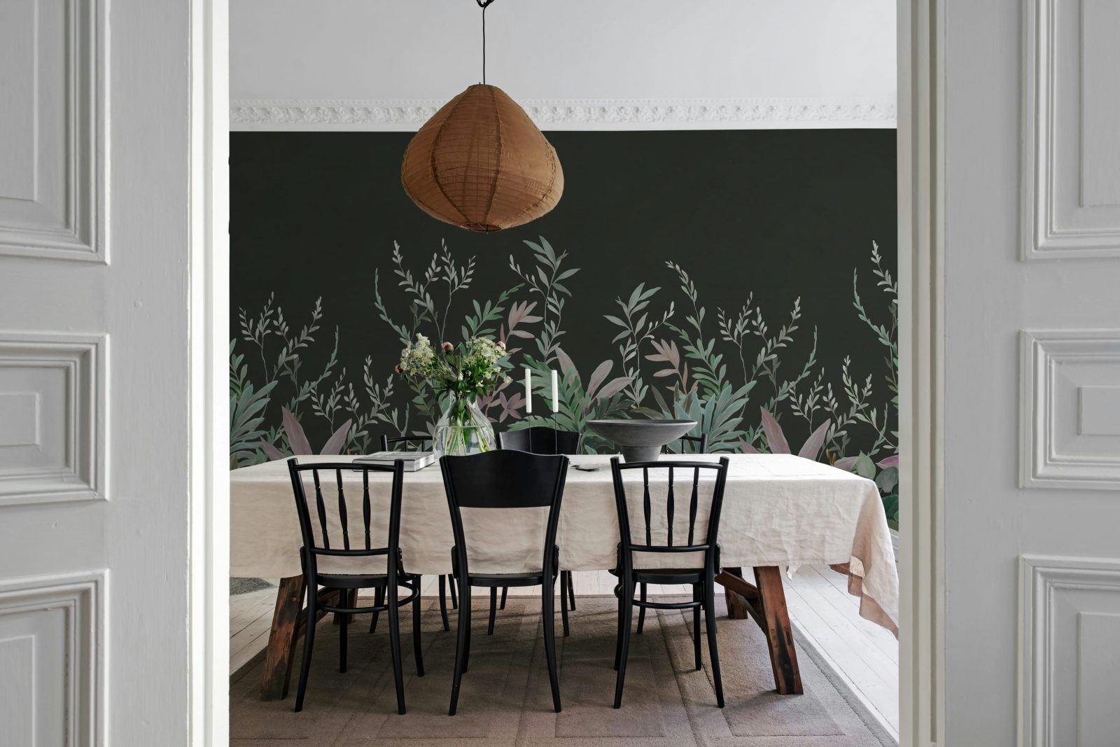 Jungle Meadow, Black, Rebel Walls 3