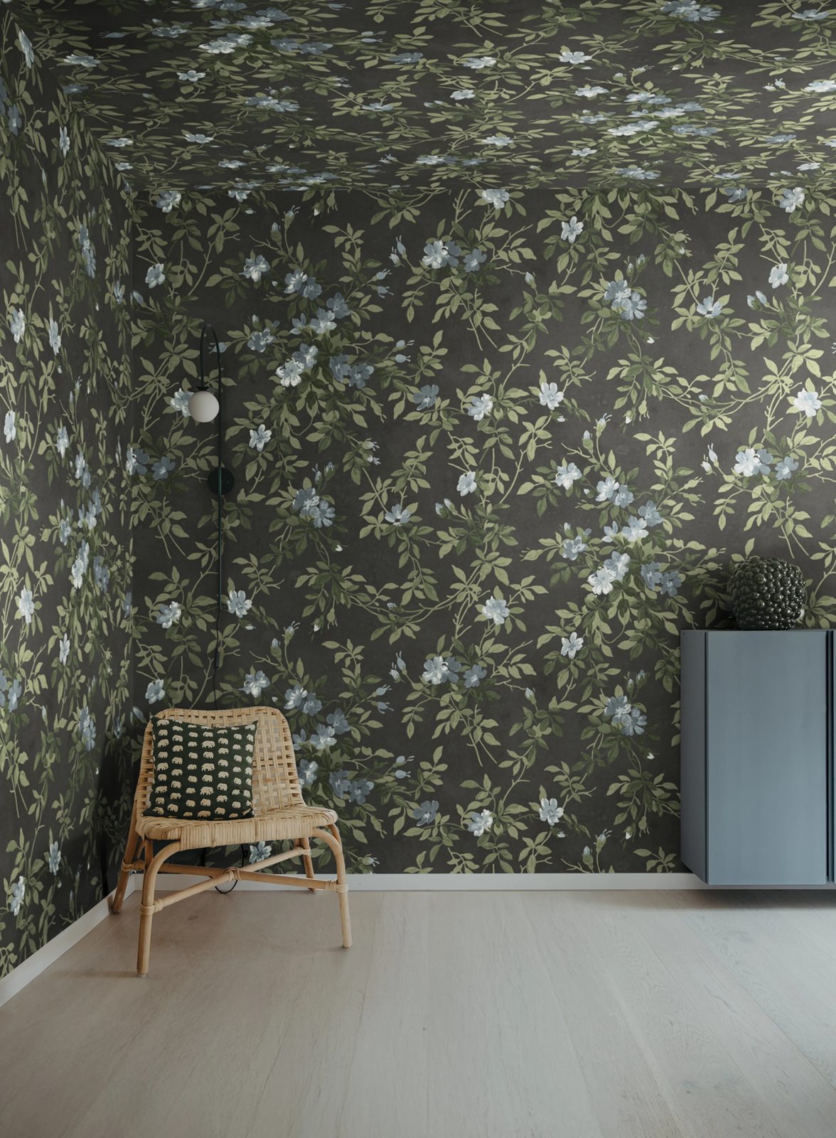 Wildflower Vista, Black, Rebel Walls 2