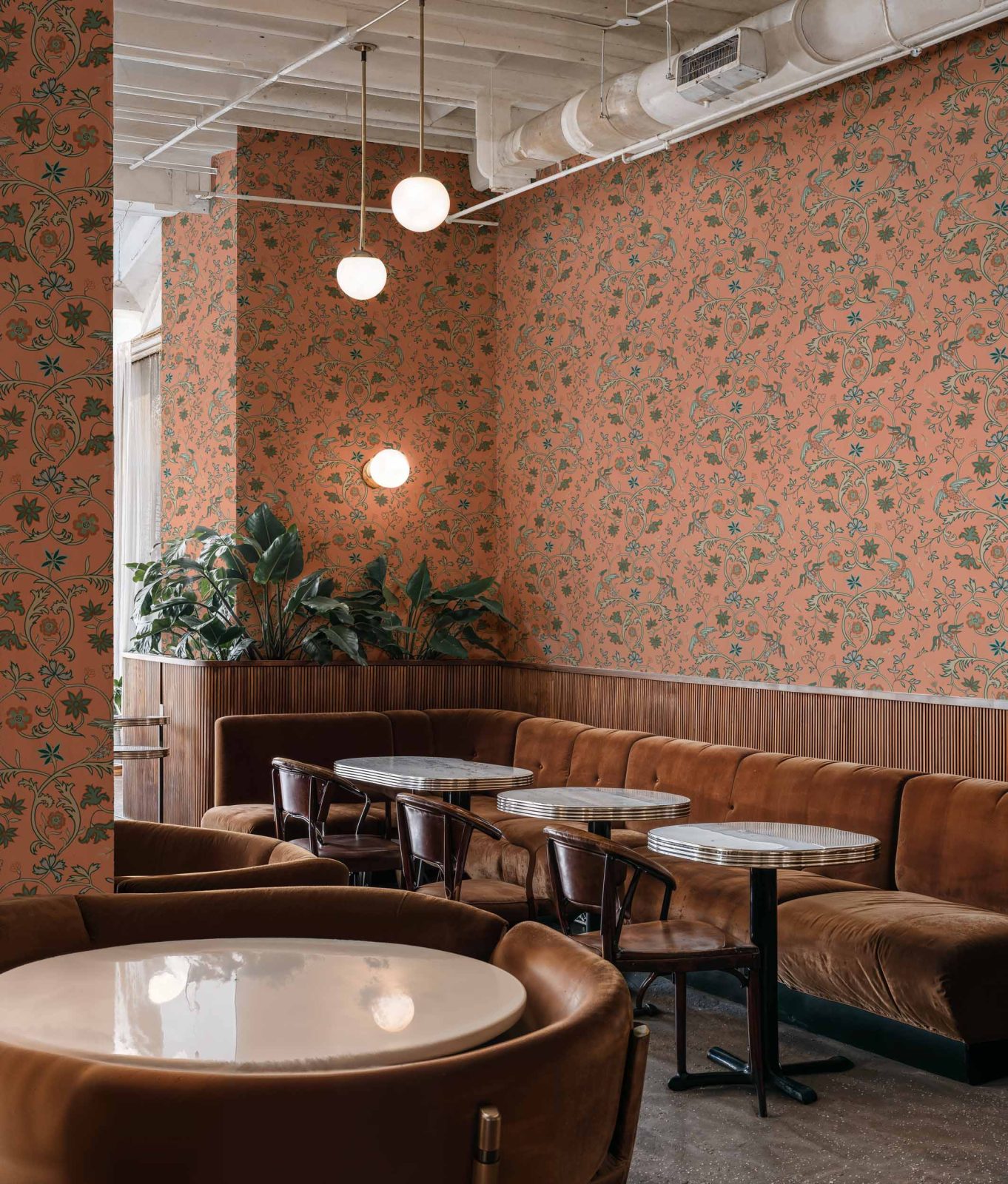 Antwerp Damask, Peach, Coordonne, 5mp / rola 2