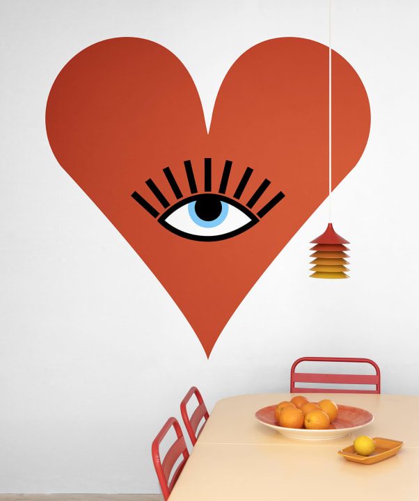 Queen of Hearts, Red, Rebel Walls 3