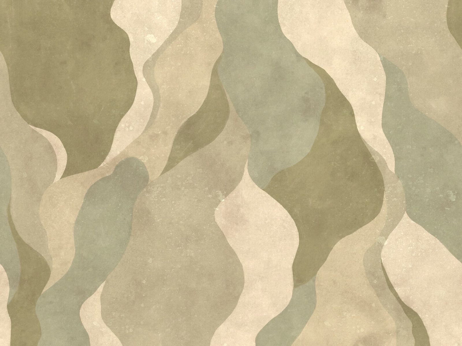 Flowing Forms, Green, Rebel Walls