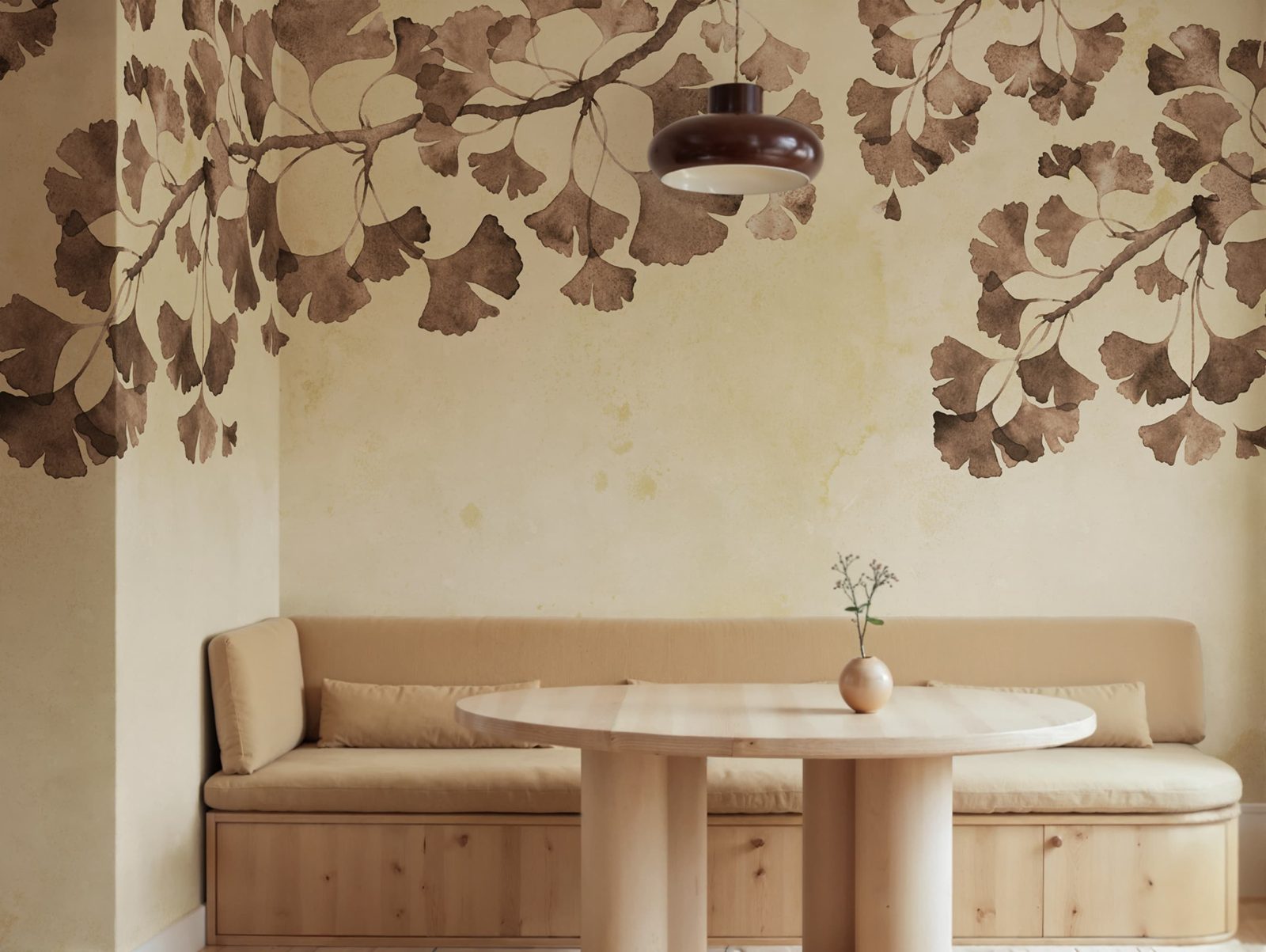 Maidenhair Tree, Brown, Rebel Walls 2