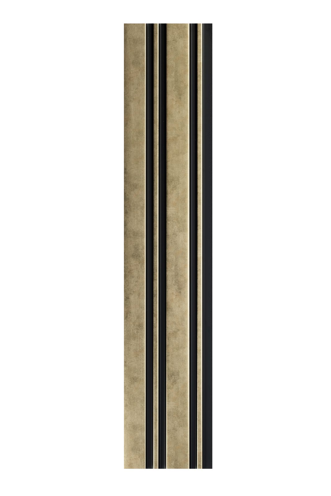 Profil stânga pentru riflaj decorativ 3D Milo, Auriu, 270x4.2cm, Lamelio