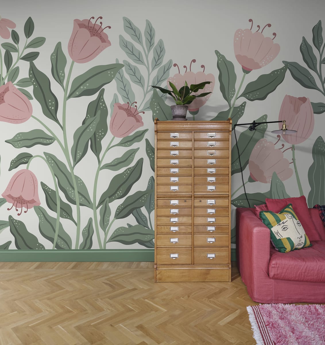 Big Blossom, Light Pink, Rebel Walls 3