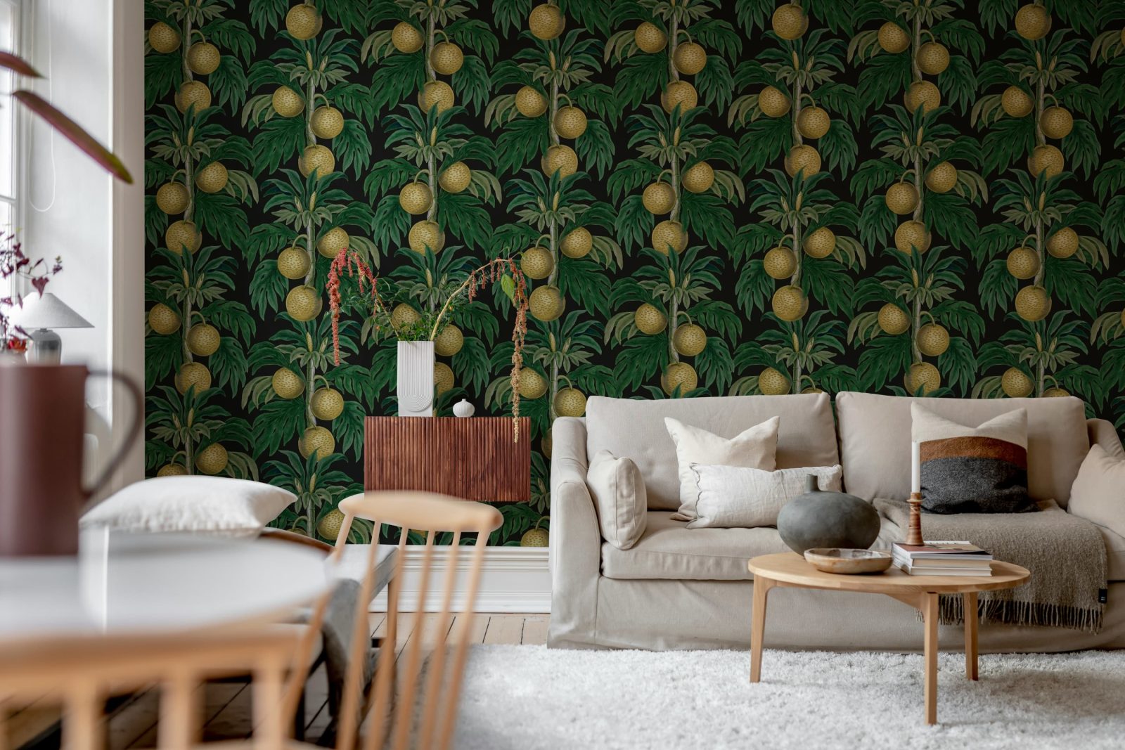 Lush Lemons, Black, Rebel Walls 3