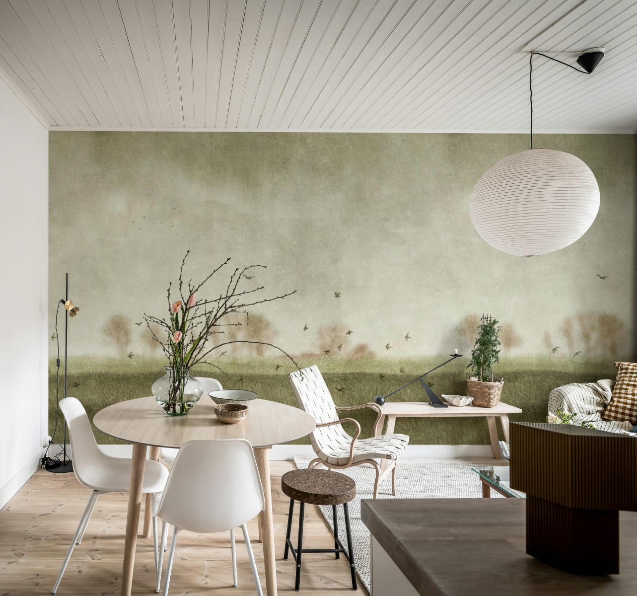 Scandinavian Landscape, Green, Rebel Walls 2