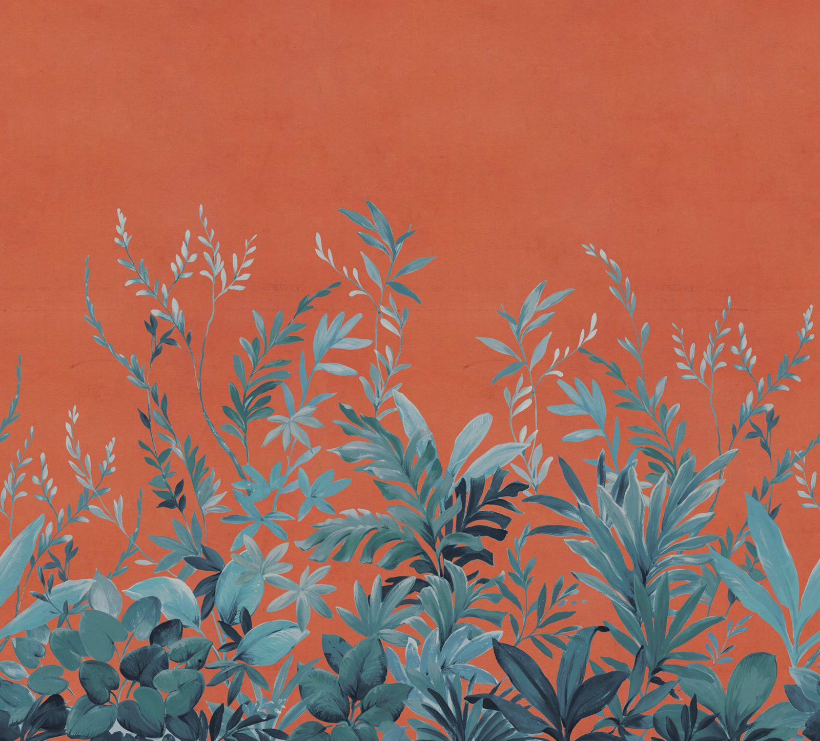 Jungle Meadow, Orange, Rebel Walls