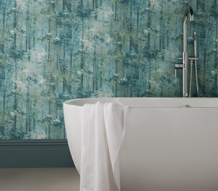 Glade, Seafoam Green Luxury Tree, 1838 Wallcoverings, 5.3mp / rola 2
