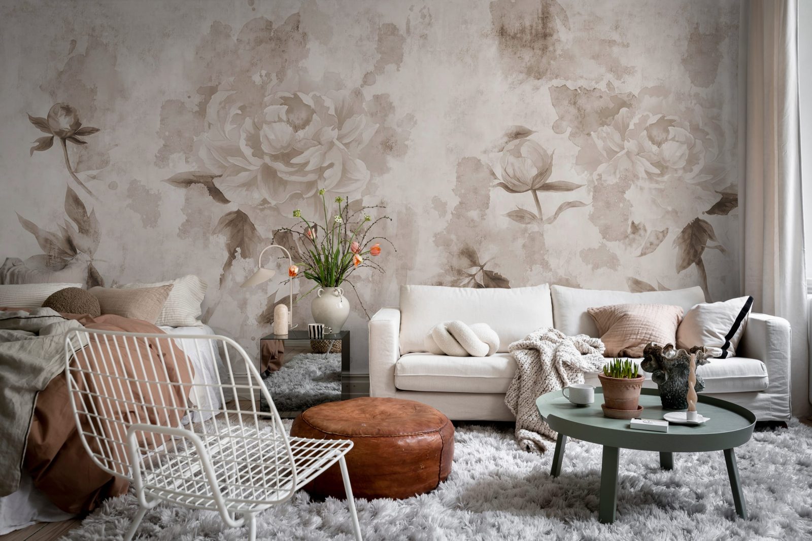 Rose Garden, Gray, Rebel Walls 3