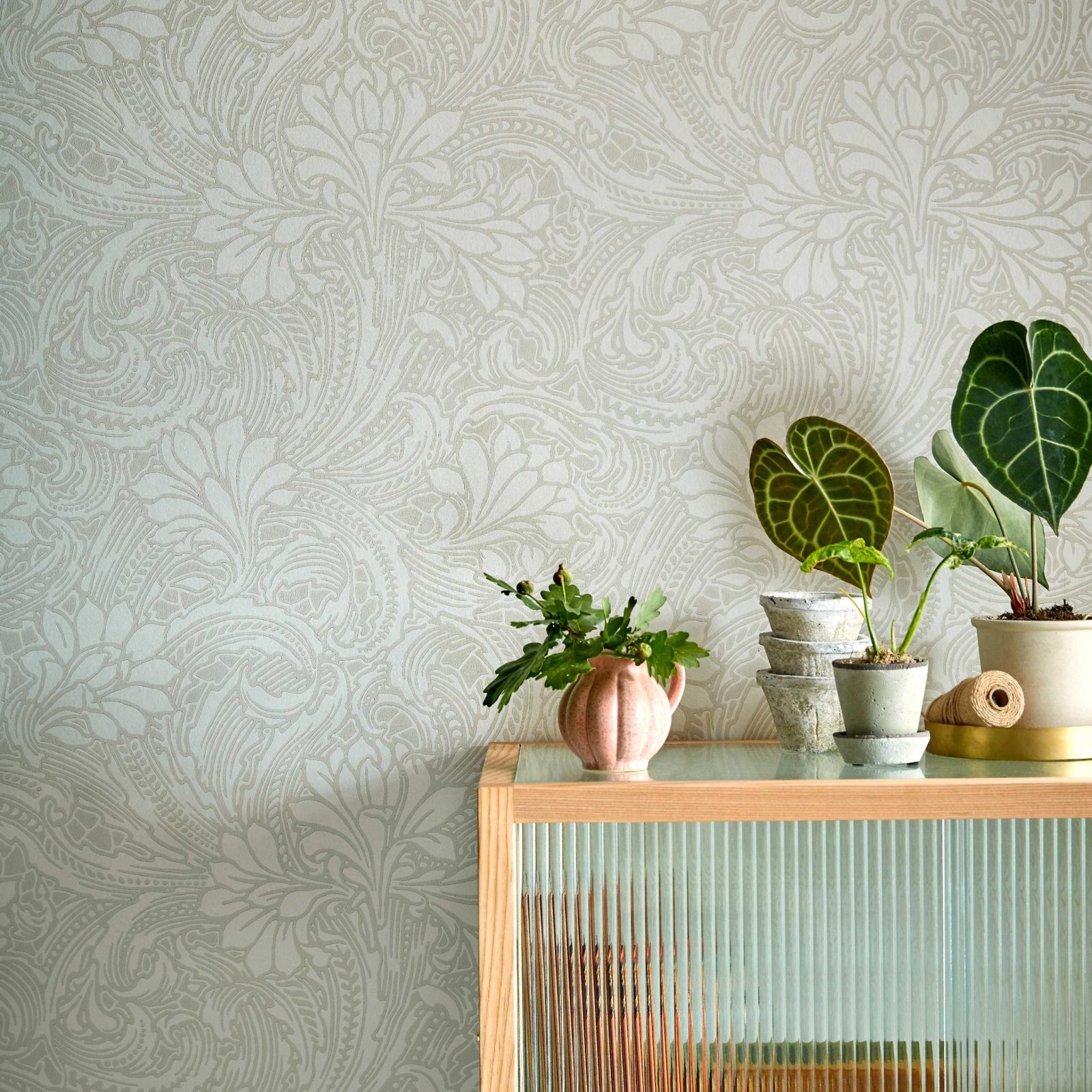 Eden, Natural Cream, 1838 Wallcoverings, 5.3mp / rola 2