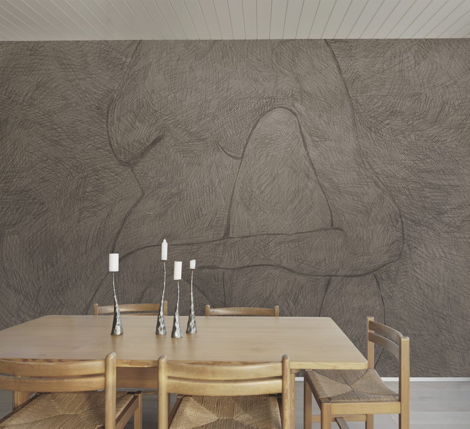 Subtle Figure, Light Brown, Rebel Walls 3