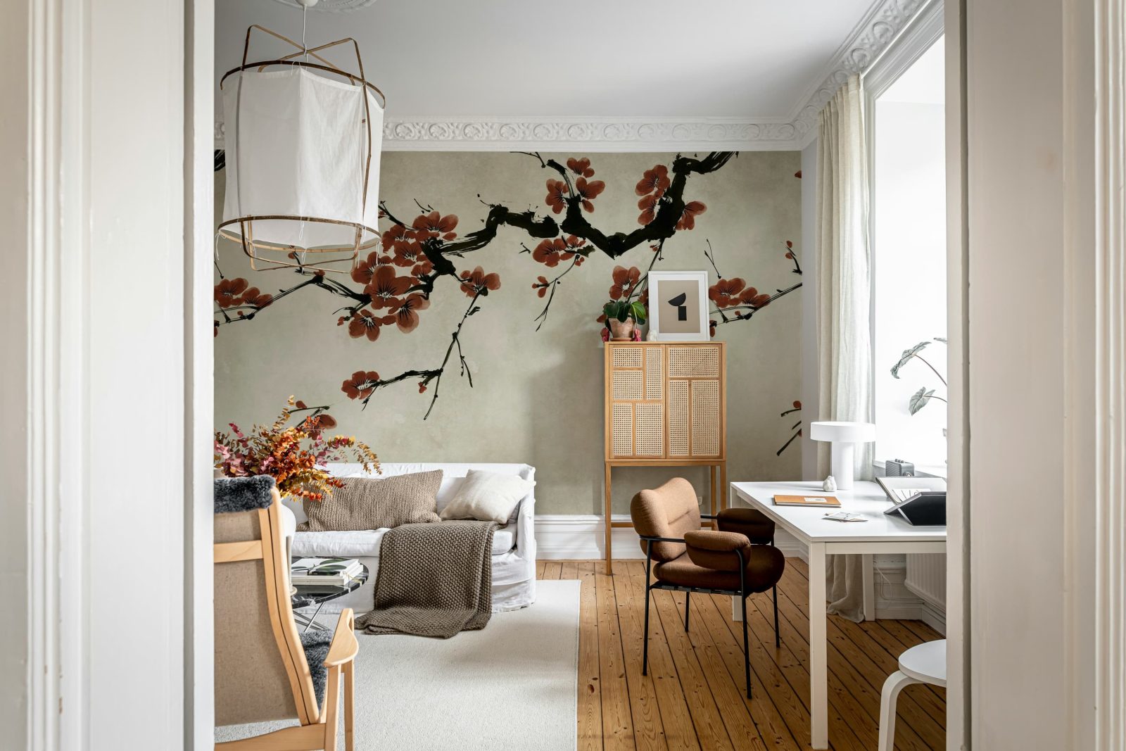 Blush of Spring, Burgundy, Rebel Walls 3