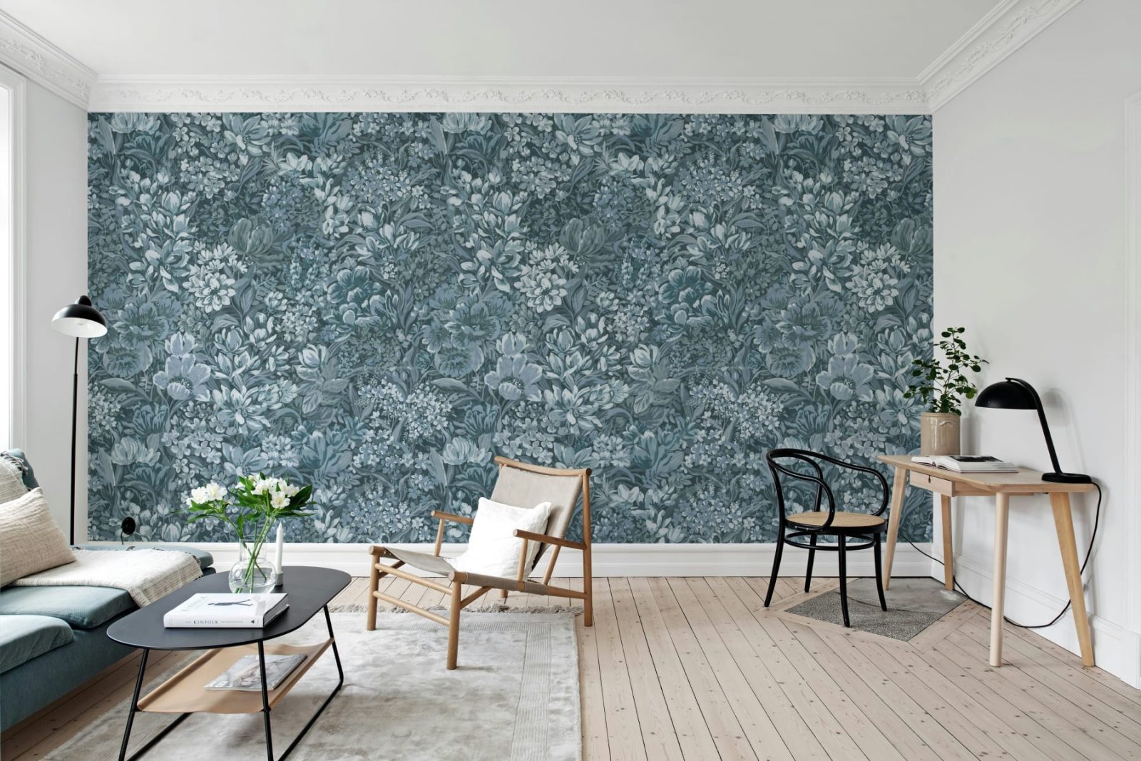 Floral Garden, Blue, Rebel Walls 2