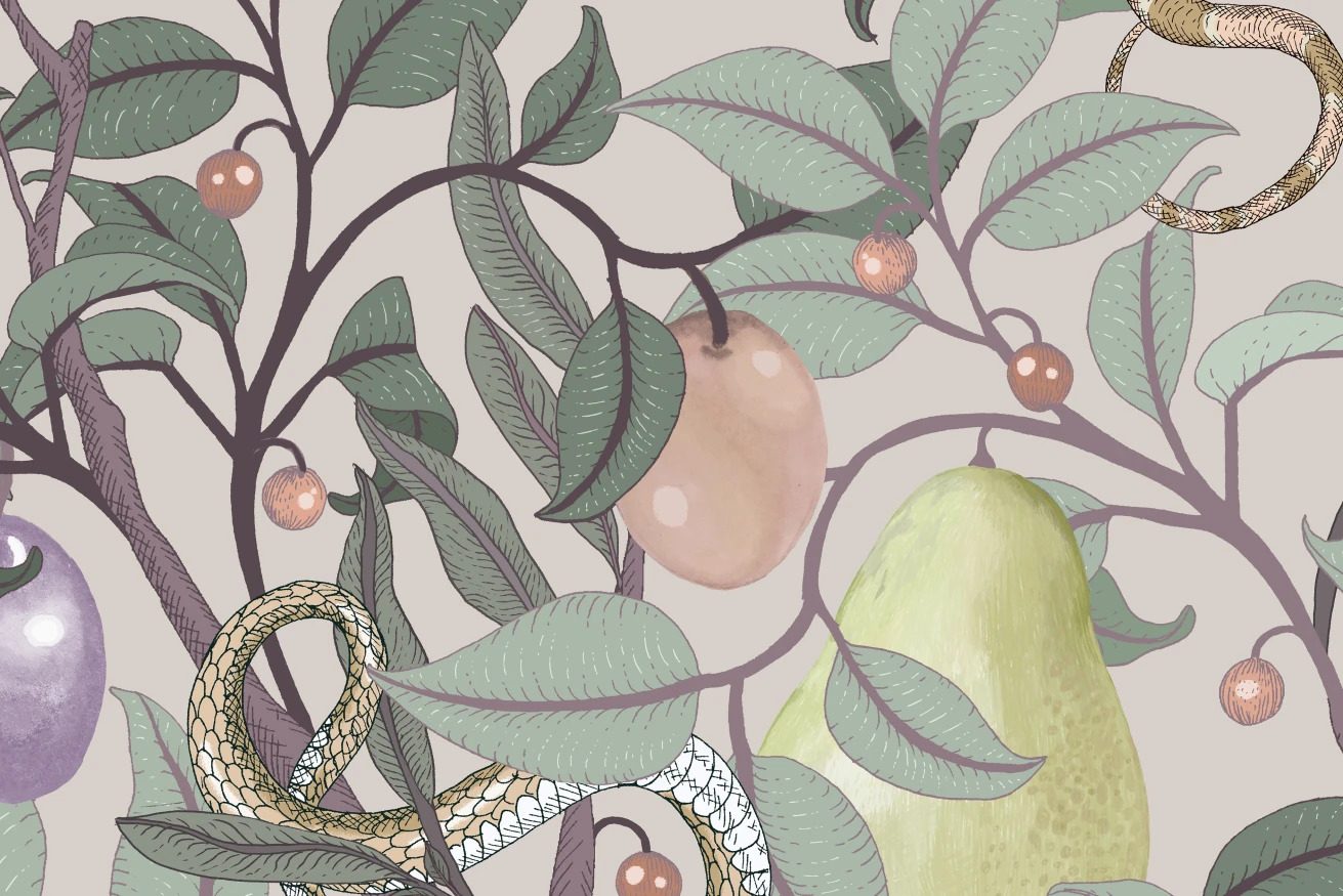 Fruit Garden, Pastel, Rebel Walls, 5 mp / rola 4