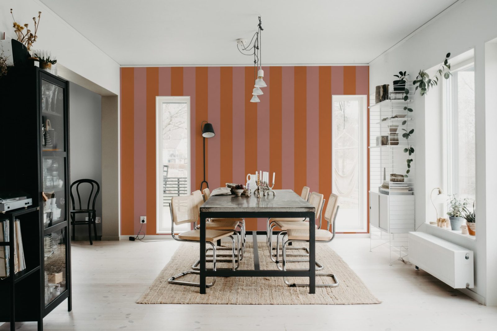 Bold Stripes, Orange, Rebel Walls 2