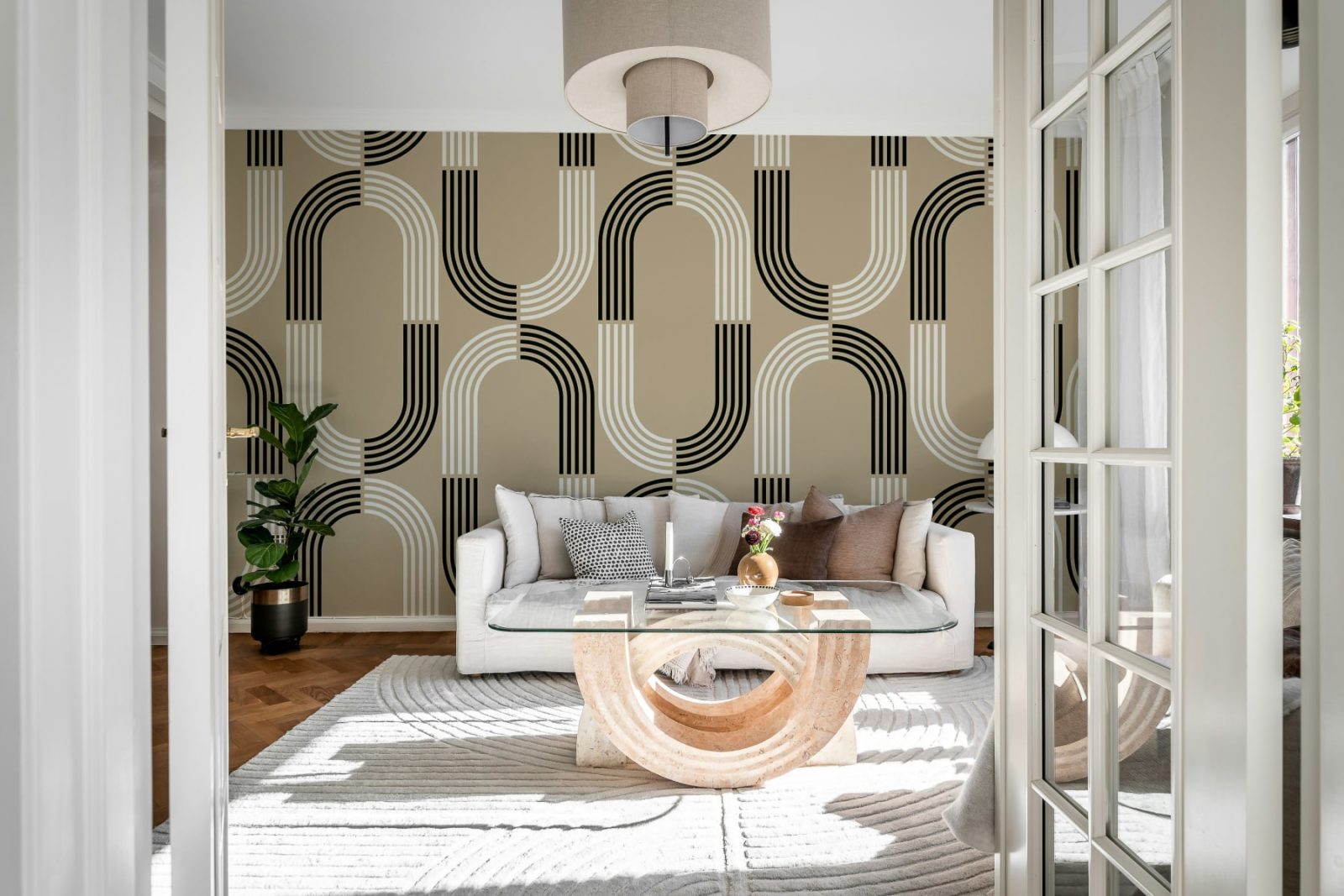 70s Retro, Beige, Rebel Walls 2