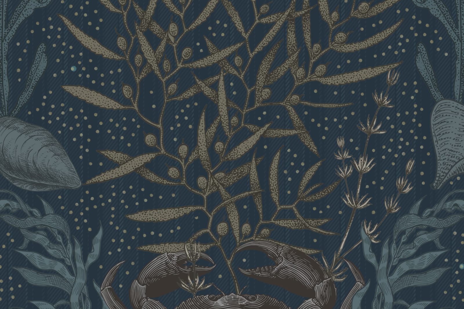 Claws & Clams, Ocean Blue, Rebel Walls 4