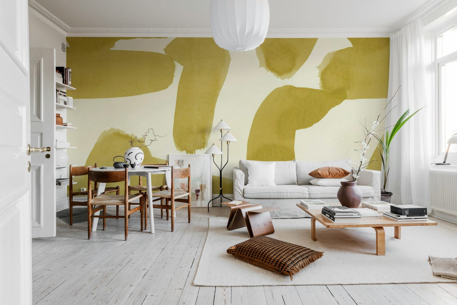 Wiggle Shapes, Yellow, Rebel Walls 2