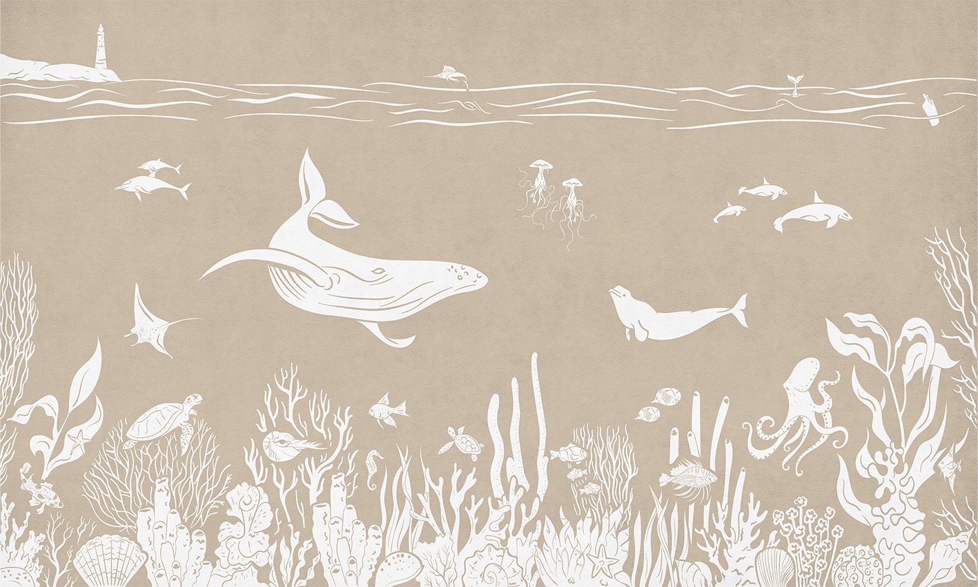 Monochrome Sea - Brown, Kikki Belle