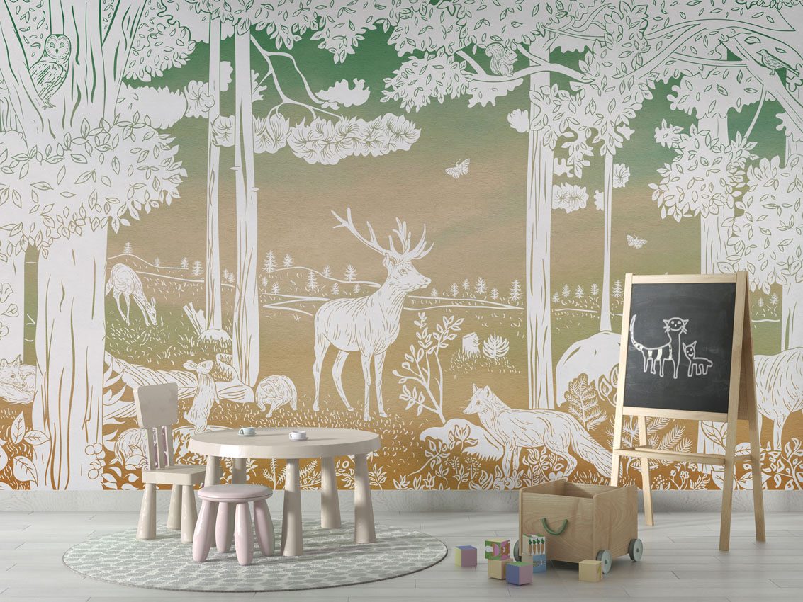 Monochrome Forest - Green Sky, Kikki Belle 5