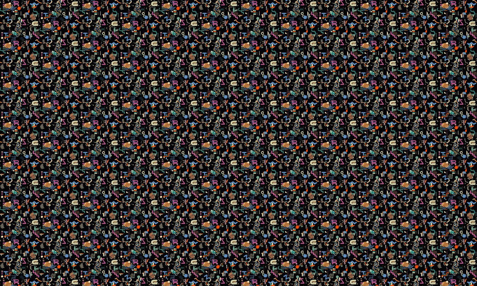 Funny Shapes, Black, TresTintas 5mp / rola 3