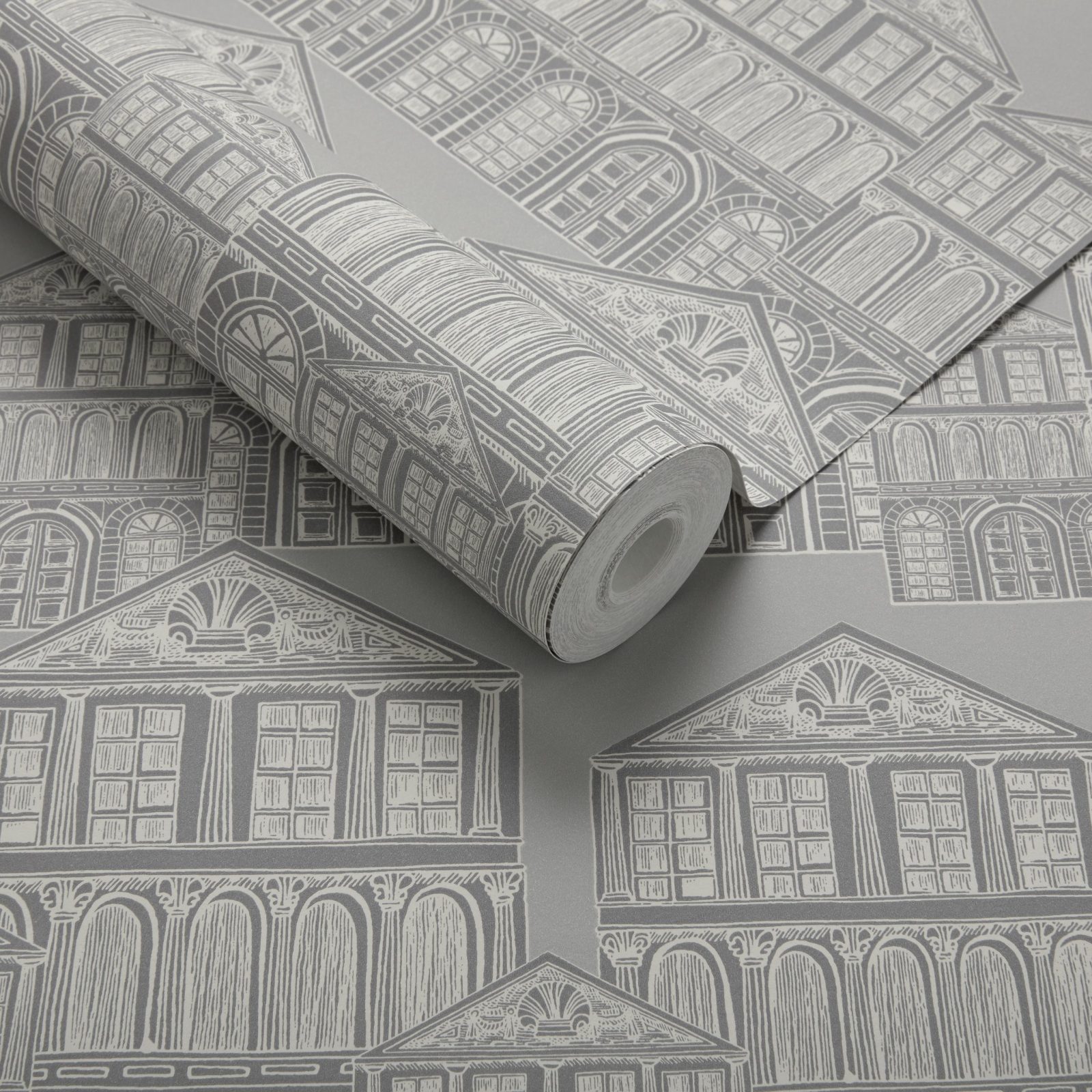 Maison, Soft Grey Luxury Patterned, 1838 Wallcoverings, 5.3mp / rola 3