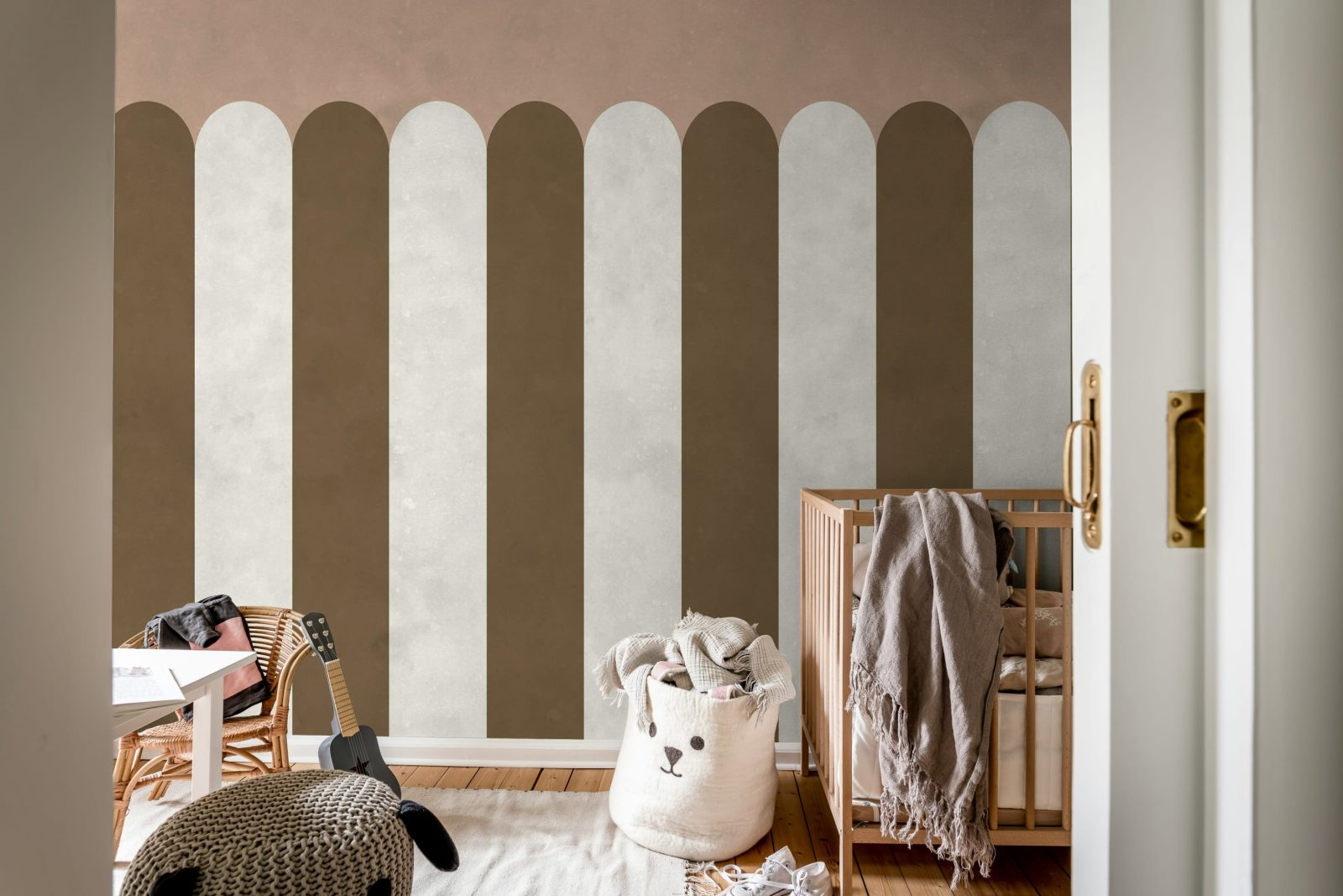 Circus Stripes, Chocolate, Rebel Walls 3
