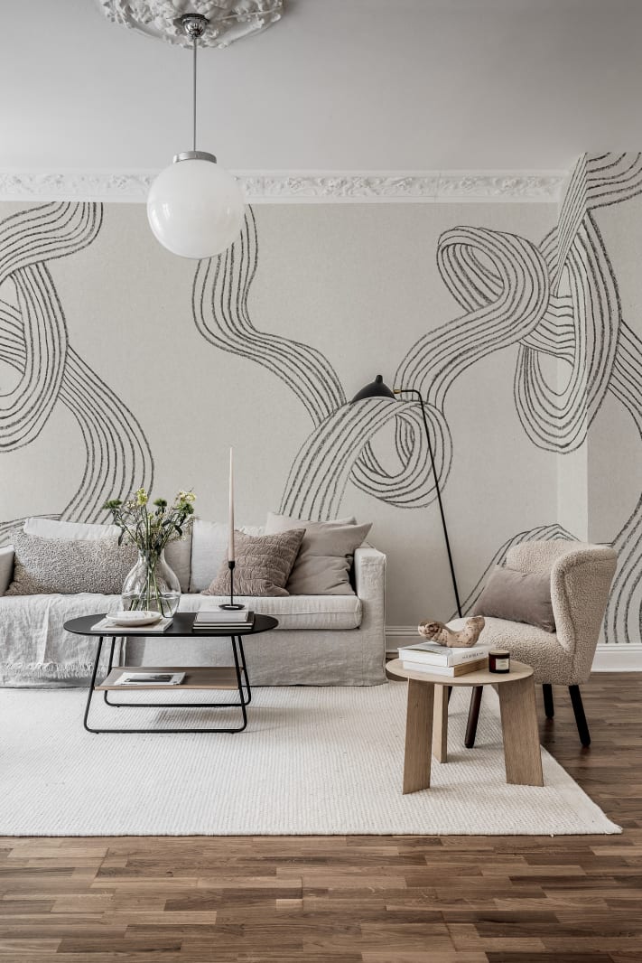 Stripes, Graphite, Rebel Walls 6