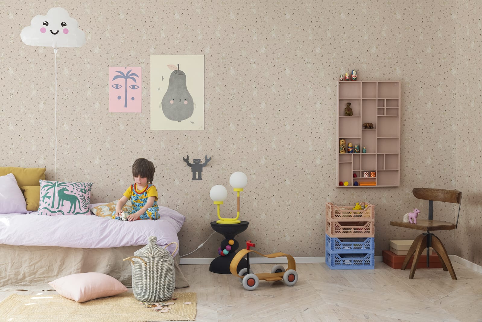 Bunny Field, Pink, Rebel Walls 2