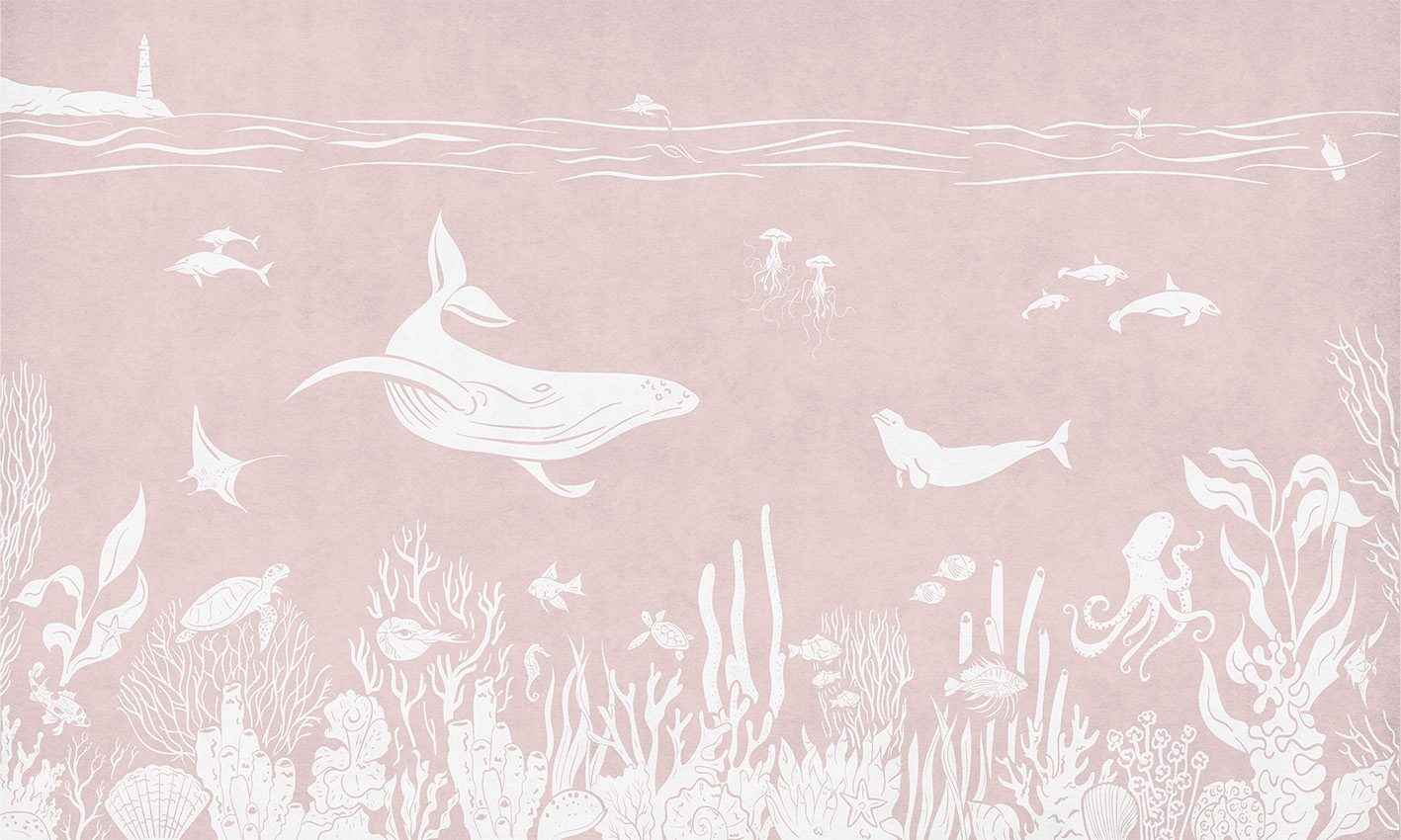 Monochrome Sea - Pink, Kikki Belle