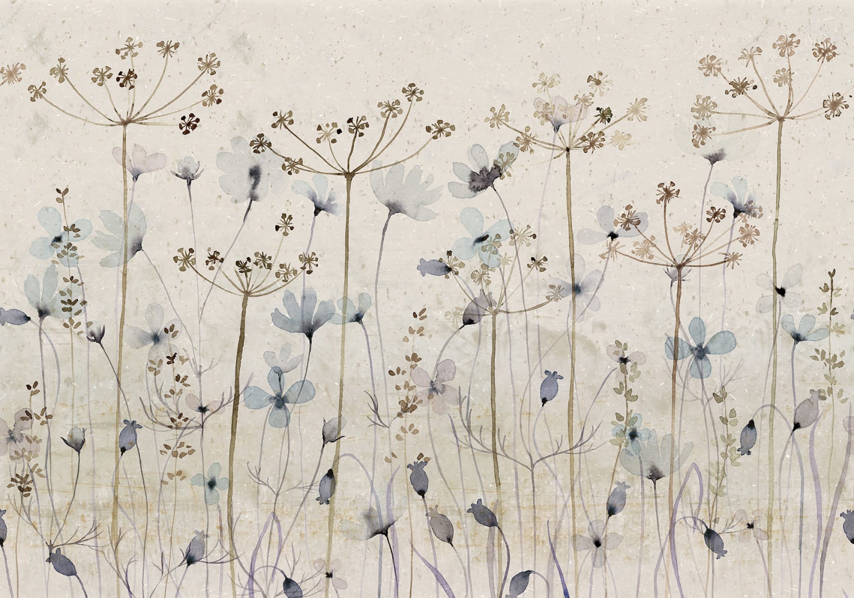 Dreamy Meadow, Blue, Rebel Walls