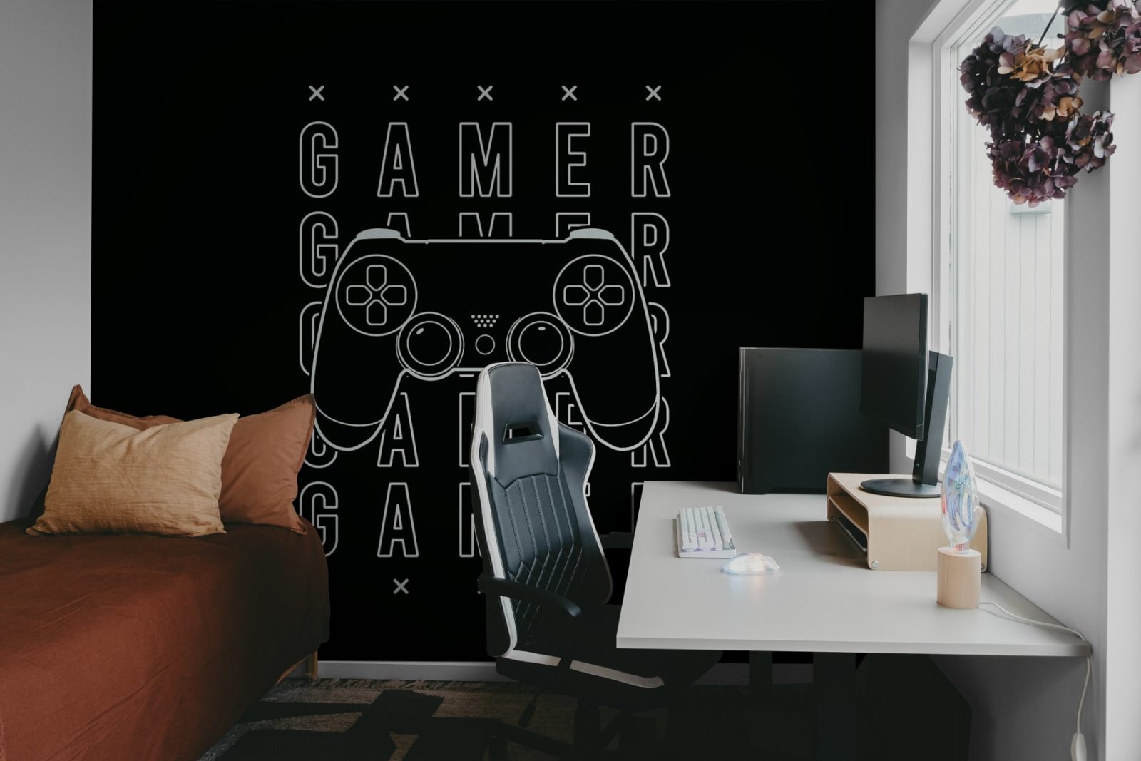 Gamer, Black, Rebel Walls 2